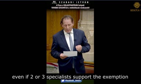 Szabadi István felszólalása a Parlamentben: Választhatóság helyett tovább szigorítják az oltásokat (With English subtitles)