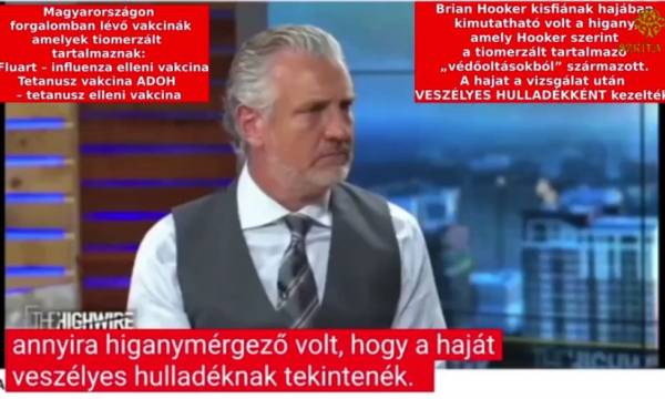 Brian Hooker: Oltás utáni hajvizsgálat után a kisfia levágott haját veszélyes hulladékként kezelték